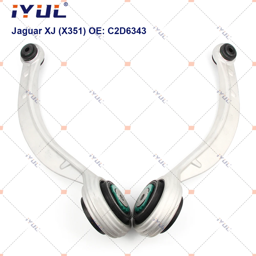 

A Pair Front Lower Suspension Control Arm Curve For Jaguar XJ XJL X351 C2D6343 C2D49933