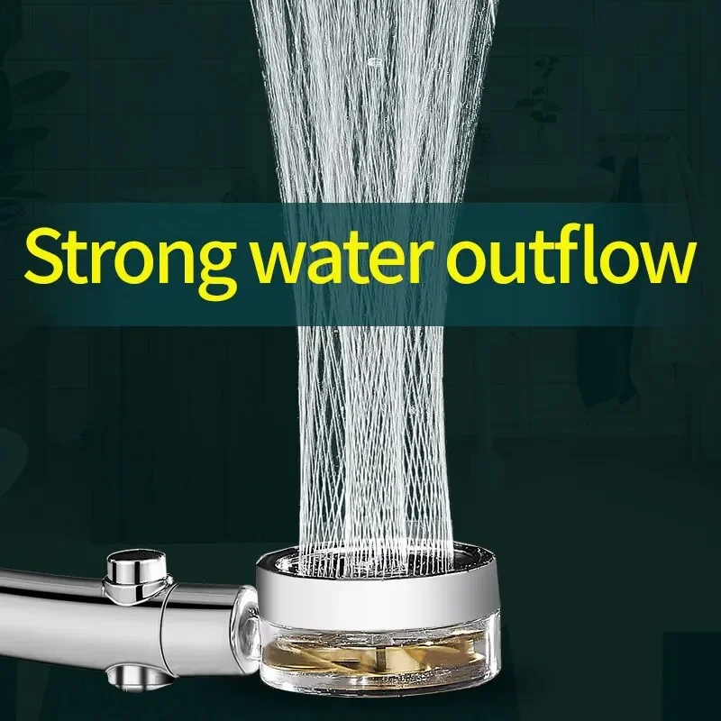 Propeller Shower Head Rainfall High Preassure Water Saving Bathroom Accessary Pressurized Nozzle Universal Adaptation 2