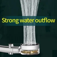 Propeller Shower Head Rainfall High Preassure Water Saving Bathroom Accessary Pressurized Nozzle Universal Adaptation 2