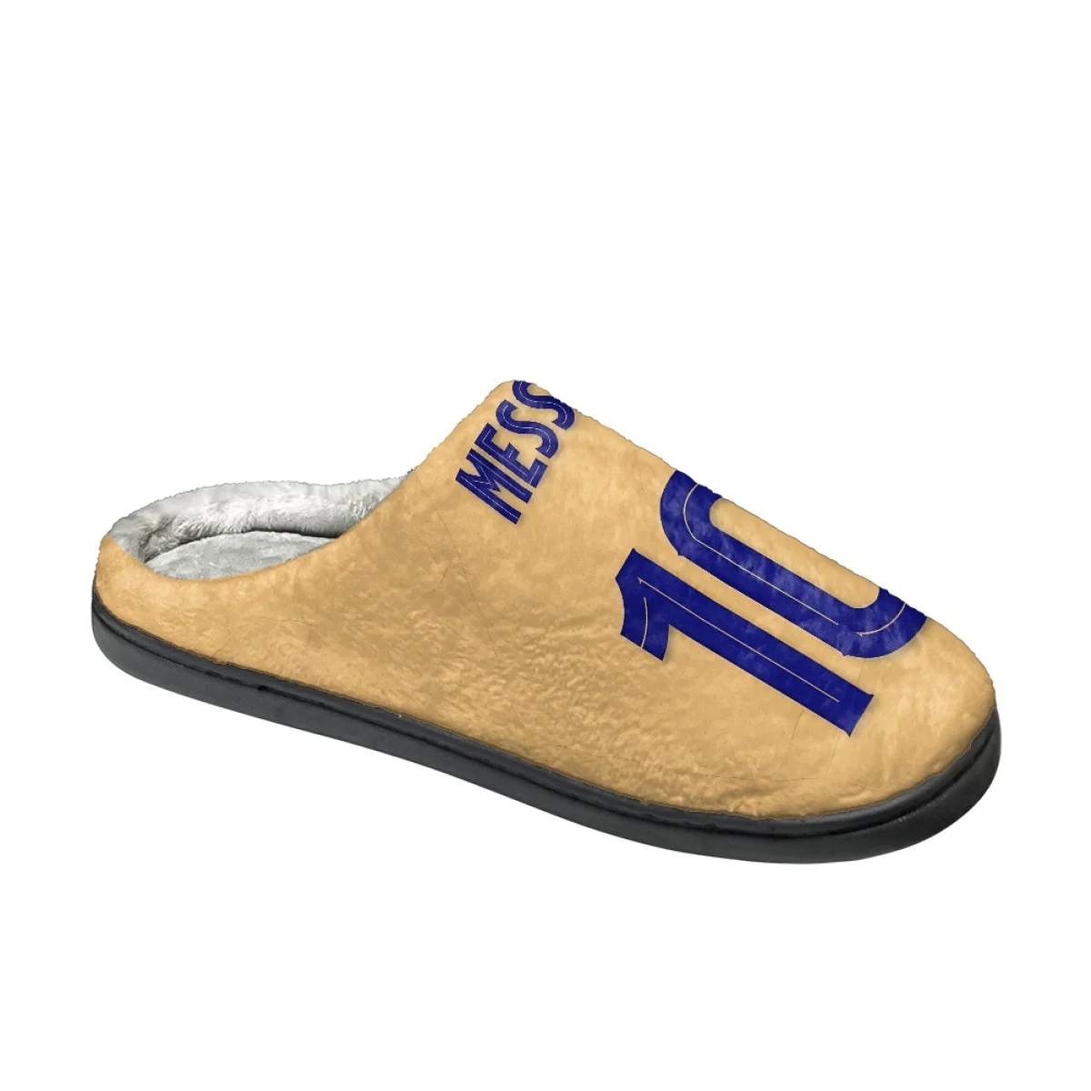 Winter Women Cotton Slippers Messi Household Indoor Warm Footwear  Print On Demand Non-Slip Home Couple Flats Slippers Zapatos