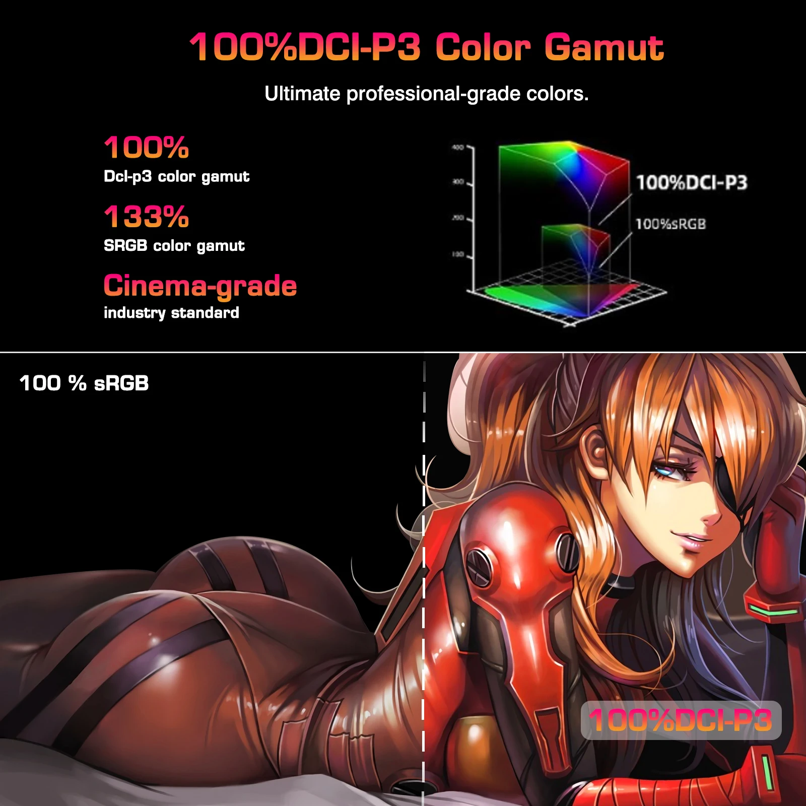 ZPIRCD 18.0ġ 2K 144Hz ޴   2560x1600 QHD 100% DCI-P3 ޴  FreeSync HDR Ʈ (VESA ), Ӹ Ʈ IPS  