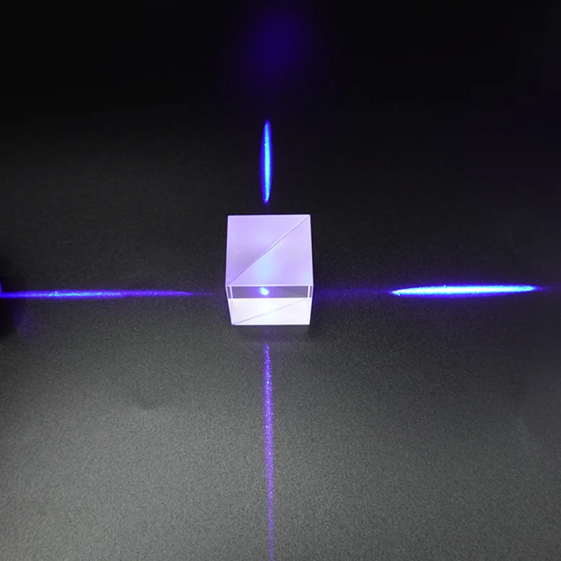 Beam splitting prism 5:5 Beamsplitter Ratio Transflective K9 Cube Prism Optical Glass Prism 20/30/40/50mm optical prisms photography prism