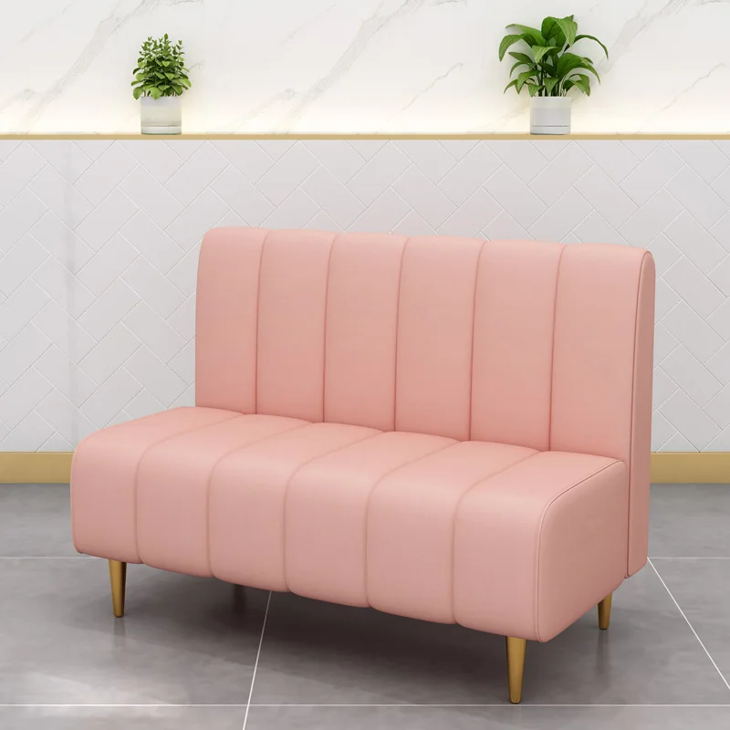 Burger Shop Sofa Cafe Card Seat Against The Wall Casual Restaurant Table and Chair Combination