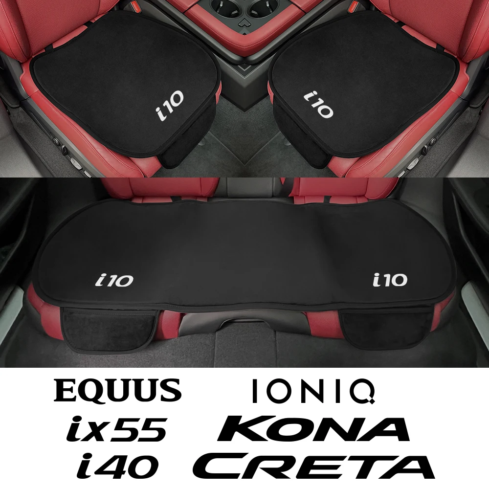 3pcs Car Seat Cover Mat For Hyundai Creta Kona Ioniq Equus I10 I20 Ix25
