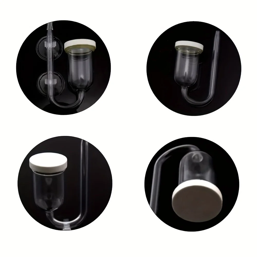 Aquarium Glass CO2 Atomizer Diffuser Bubble Counter Check with Suction Cup for Aquarium Planted Fish Tank Supply Accessories 6