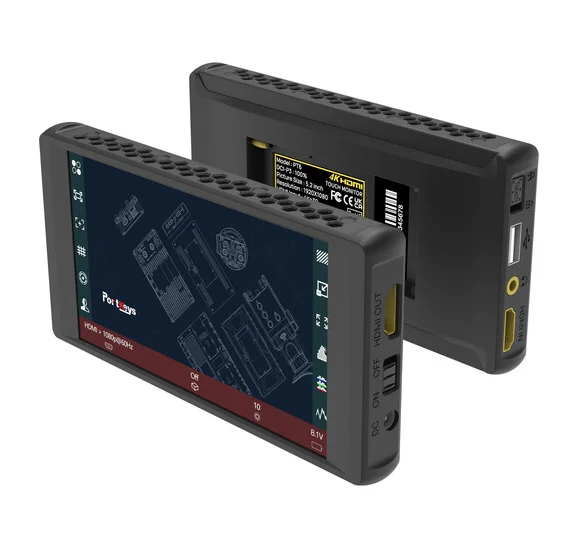 Portkeys PT6 5.2" Touch Screen 4K Display Field Monitor Real Time Live Steaming Stretch Legs Effects for DSLR Camera