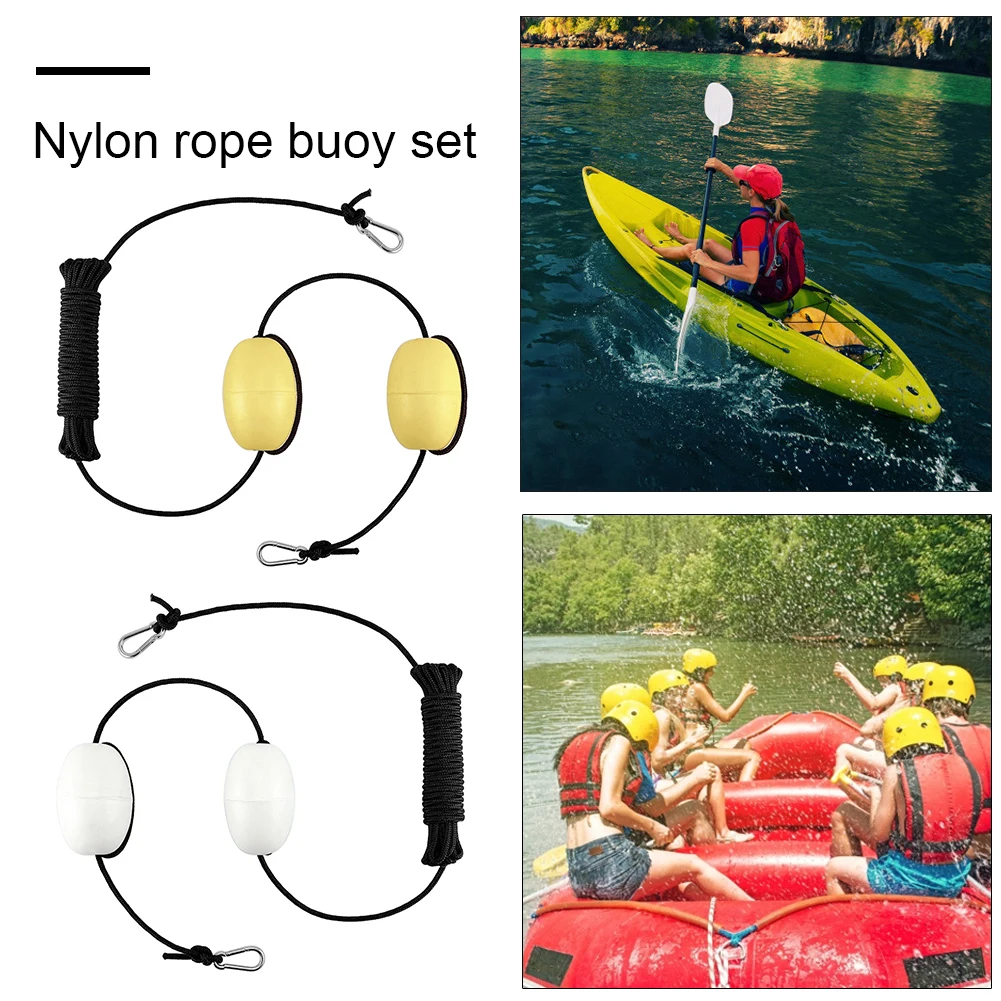 1 Set Kayak Anchor Rope Float Nylon Rope Buoy Buoyancy Ball with
