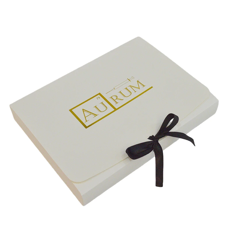 

100Pcs 32x24x4Cm Custom Gift Box With Ribbon Paper Wrapping Box Big Gift Box With Company Printing Wholesale Cardboard Carton