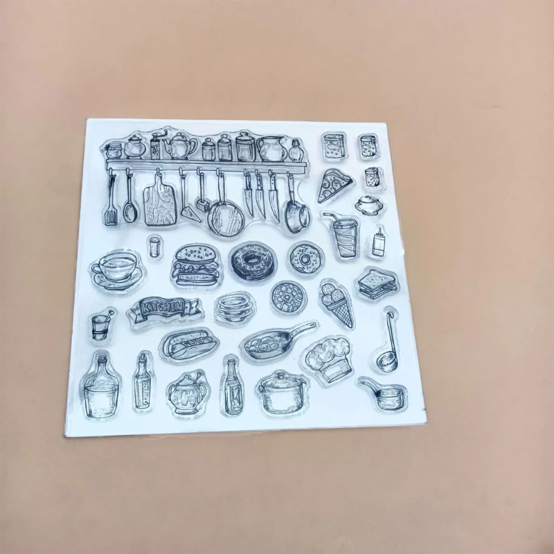 Paris Clock Clear Stamps-Transparent Silicone Stamps Seal DIY Holiday Card Making Scrapbooking Photo Album Decorations