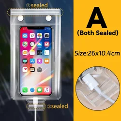 Universal Waterproof Phone Pouch - Transparent Outdoor Protector Case - 10Pcs (A - Full Sealed)