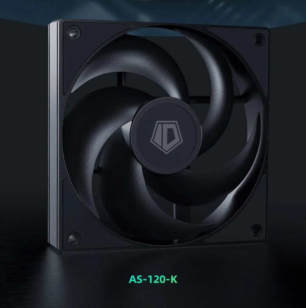 ID-COOLING AS-120 Computer Case Fan 120mm  4PIN PWM Fan Low Noise Cooling Fan Ap