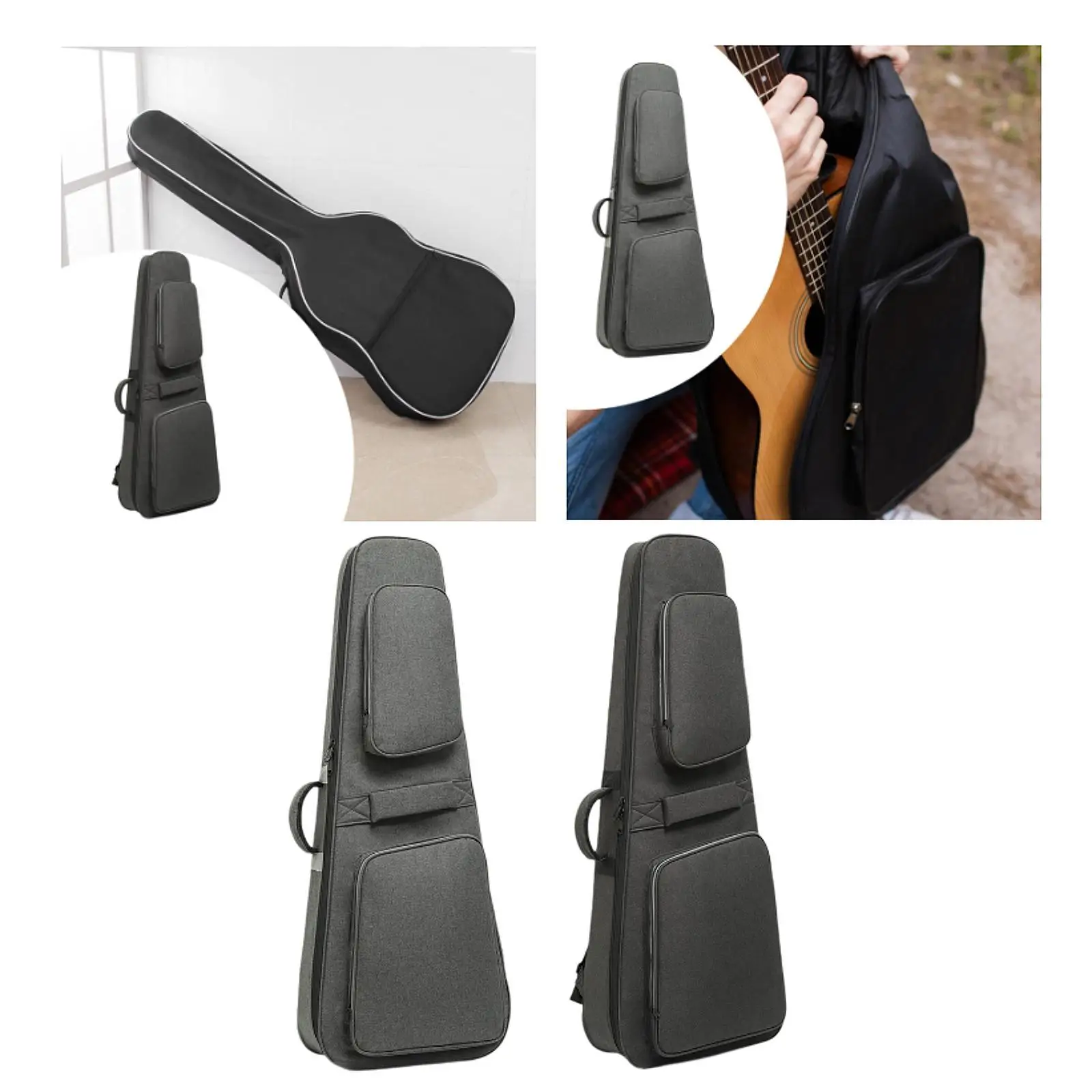 Electric Guitar Bag 40&rdquo;/41&rdquo; Padded Backpack Pocket Accessories