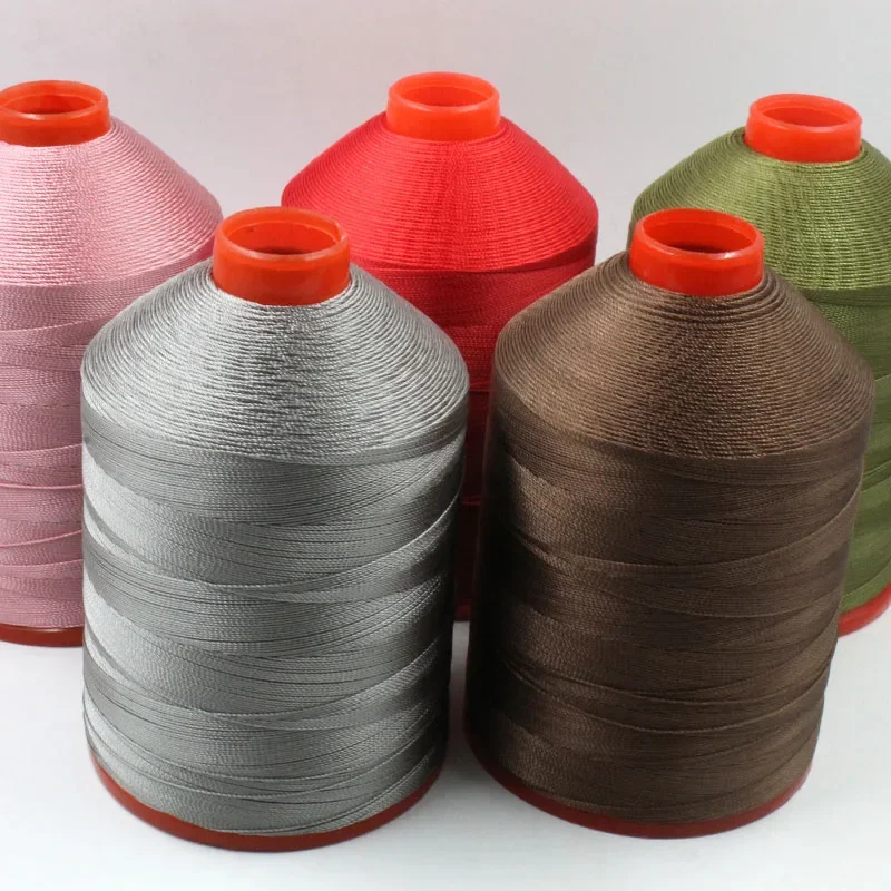 500g 210D/9/6/4 산업용 재봉틀 강력 폴리에스터 재봉실, 0.7mm 소파, 자동차 가죽, 니팅용 실