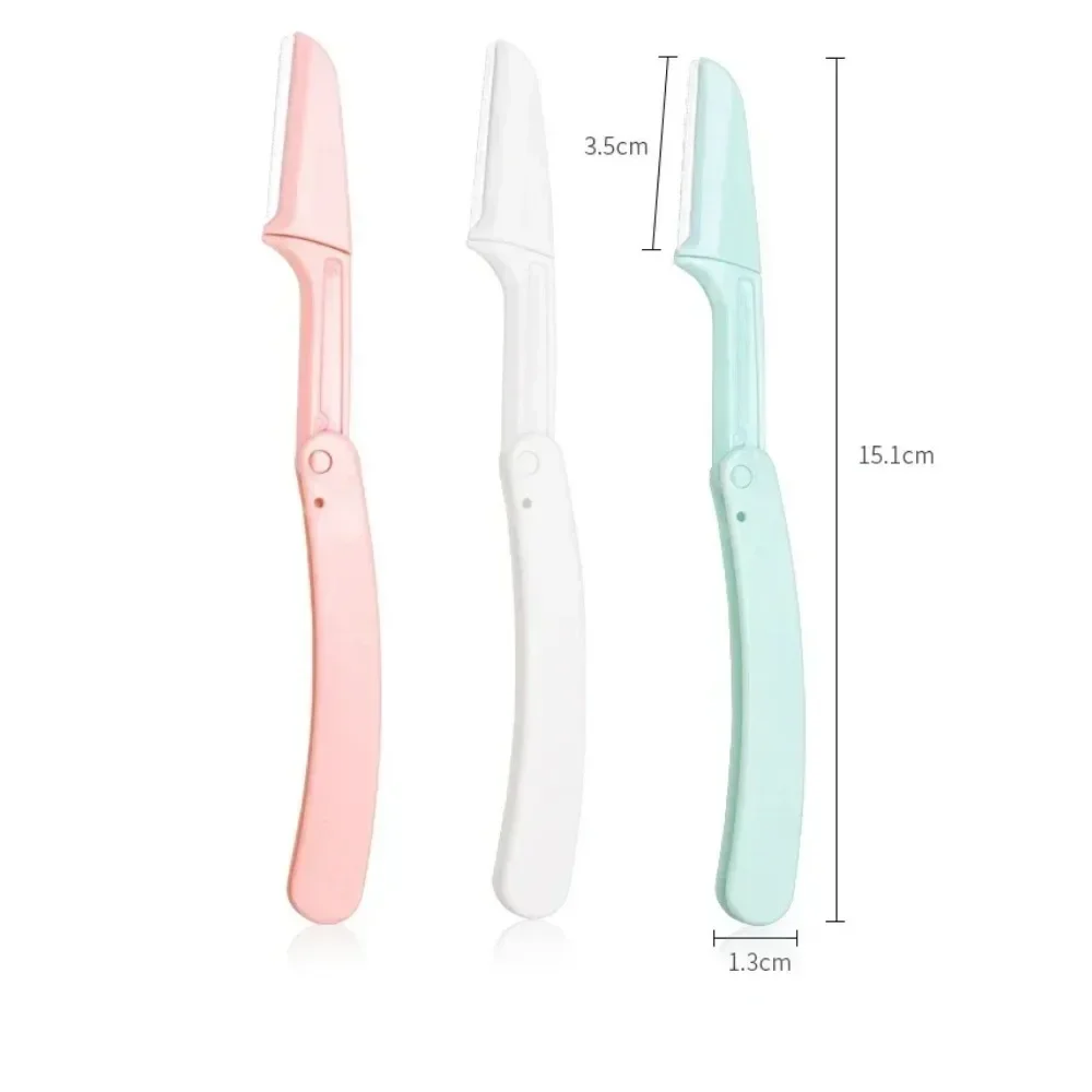 Eyebrow Trimmer 1/3Pcs Facial Epilators for Women Pocketknife Eyebrow Profiler Hair Remover for Ladies Face Shape Shaver