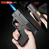 Creative Pistol Shape Lighter With 10PCS Cigarette Box Butane Gas Lighter Welding Gun Windproof Cigar Lighter Unusual Men Gift 2
