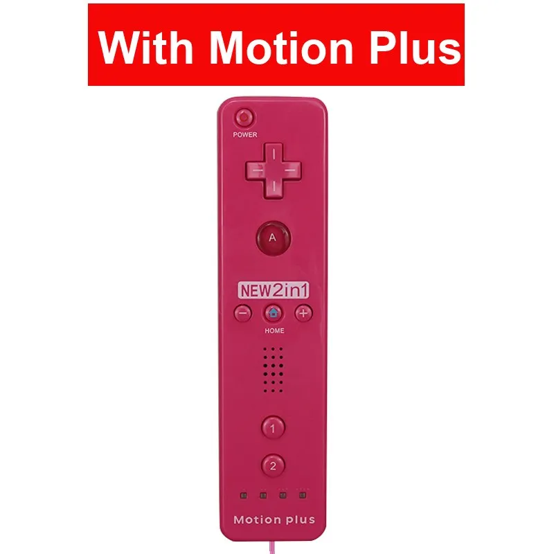 New 2 in 1 Wireless Controle Remote Controller  For Nintendo Wii With Motion Plus Bluetooth Remote For Nintend Wii Gamepad 