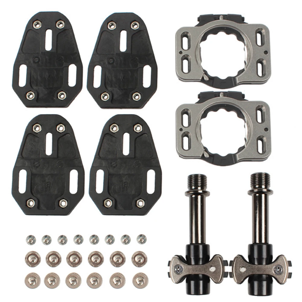 

Bike Pedals Locking Pedal Grease Port High Wear Resistance Nylon Fiber Base Alloy 1 Pair 1 Pin 2 Cartridges