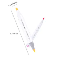 Alcohol Markers Set, 120Color, Dual Tip Chisel & Fine, Alcohol-Based Art Markers for Students, Ideal for Coloring & Illustration 2