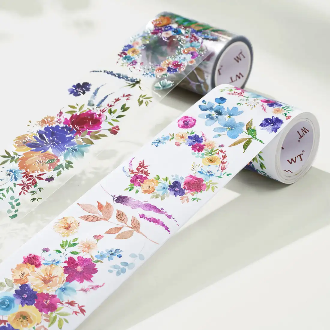 Yoofun 6.5cm x 2m Flower Washi Tape for Journaling Scrapbooking Decoration  Floral Masking Tape Diary