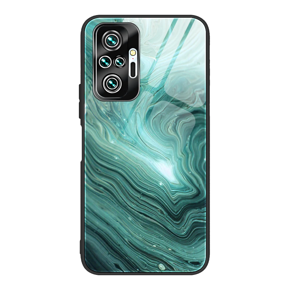 phone pouches Gradient Marble phone Case For Redmi Note11S 10PRO 10S 9S 9PRO 8PRO 8T Tempered Glass Protective Cover Redmi 10 9A 8A 7A waterproof pouch for swimming Cases & Covers