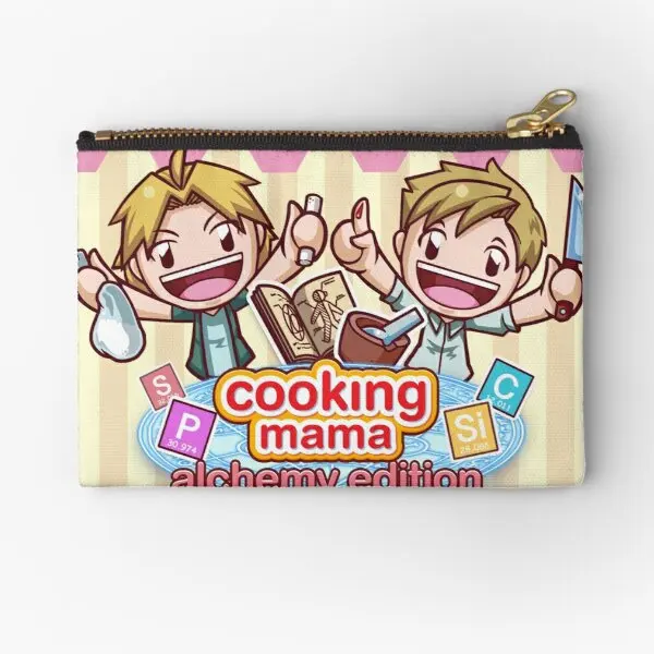 Cooking Mama Alchemy Edition Zipper Pouches Pocket Mutandine Uomo Small Packaging Cosmetic Bag Coin Key Pure Wallet Storage