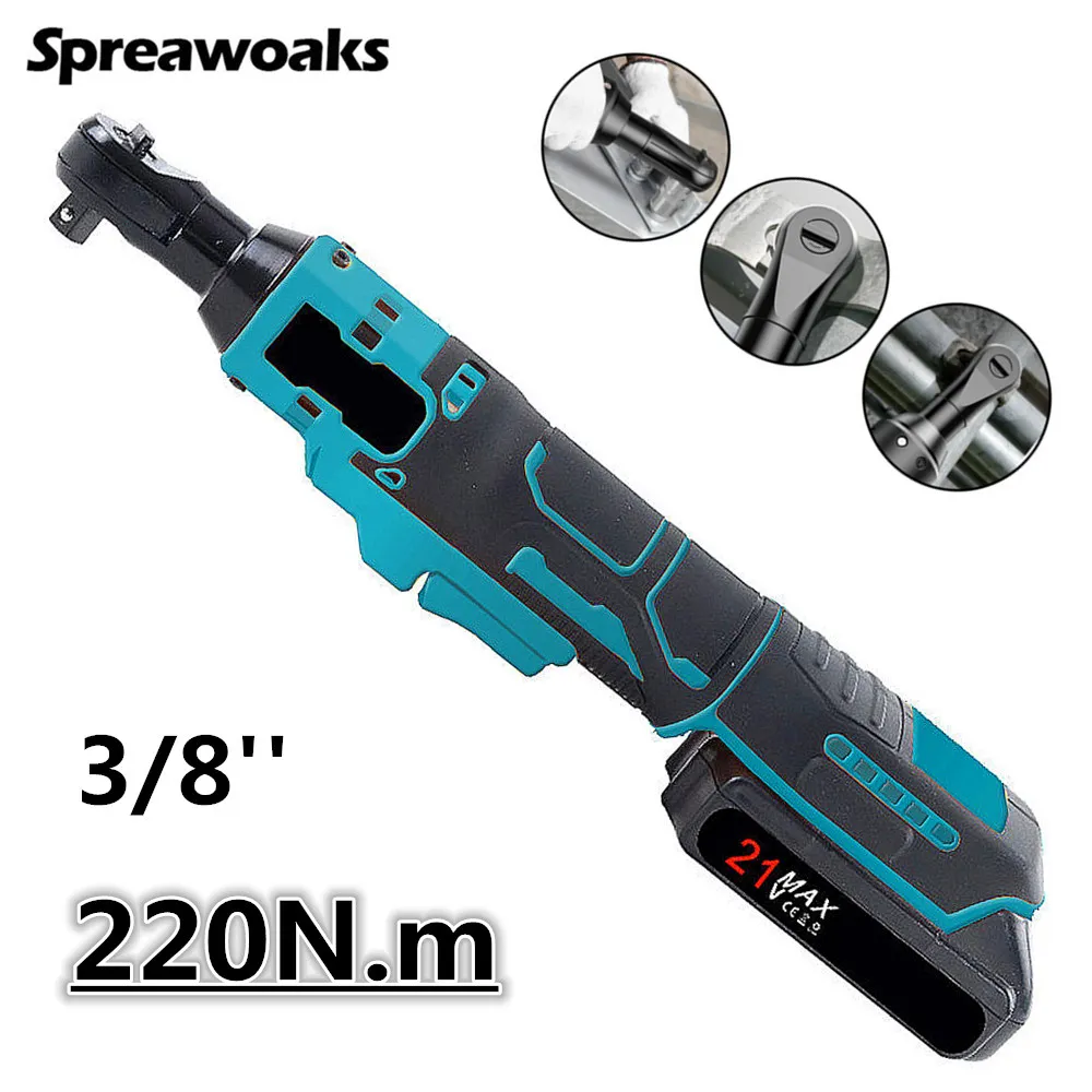 multi fuction allen ratchet hex socket bit wrench set tools kit repair for car case package screwdriver plier pen hammer set Electric Ratchet Wrench 220N.M 3/8 Inch Cordless Rechargeable Screwdriver Removal Screw Nut Power Tools For Makita 18V Battery