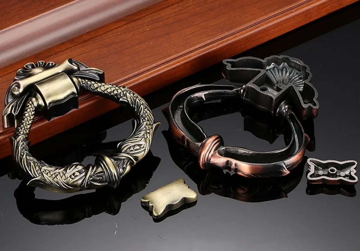 americano antigo antigo porta knocker mod marteau de porte 03