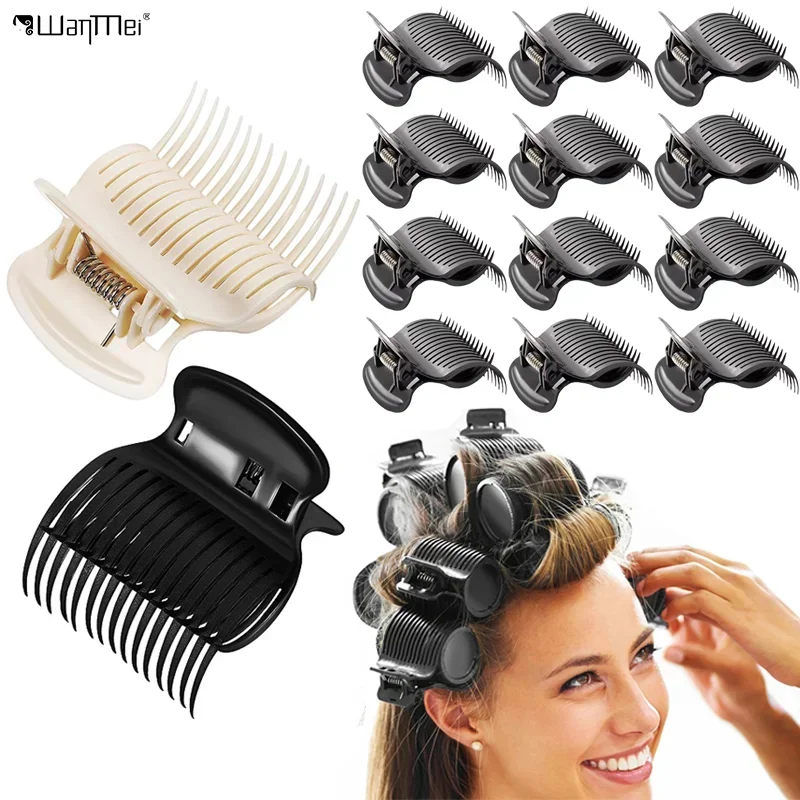 12 قطعة/المجموعة مموج الشعر مخلب كليب الساخن الأسطوانة كليب Heatless استبدال صالون العزل كليب المهنية تصفيف الشعر أداة