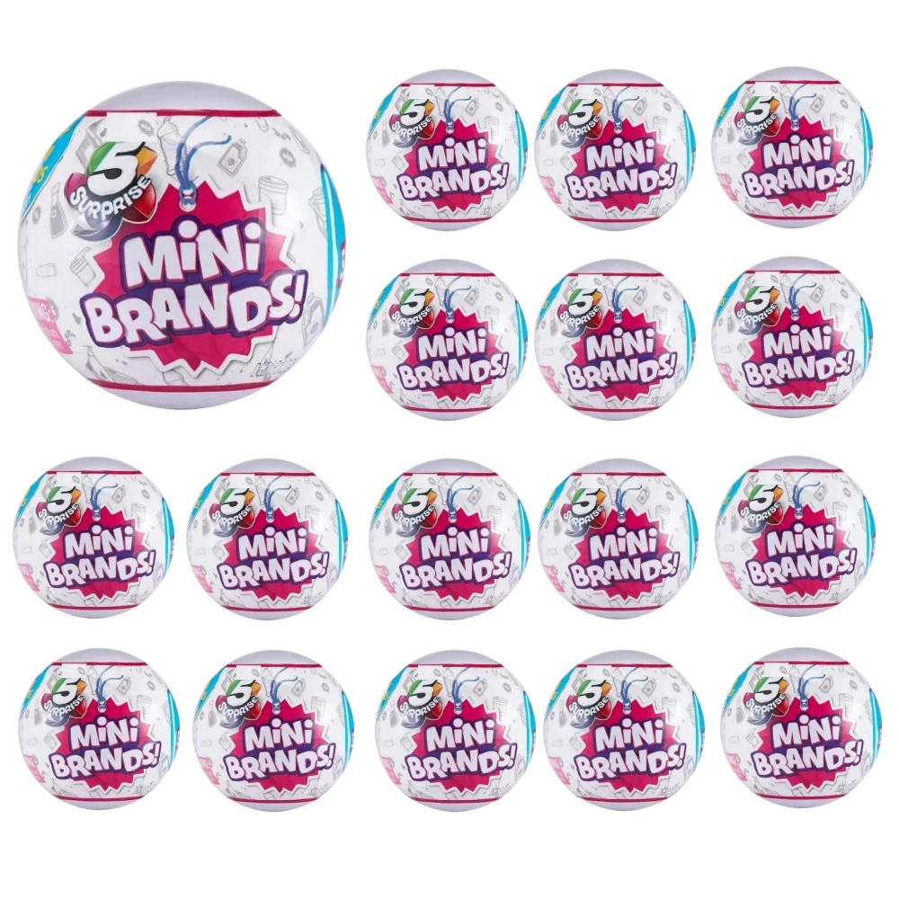 Surprise Ball Mini Brands Toy Gold Mystery Capsule Real Miniature Brands Collectible Toy PVC Surprise Egg Gifts Pretend Play