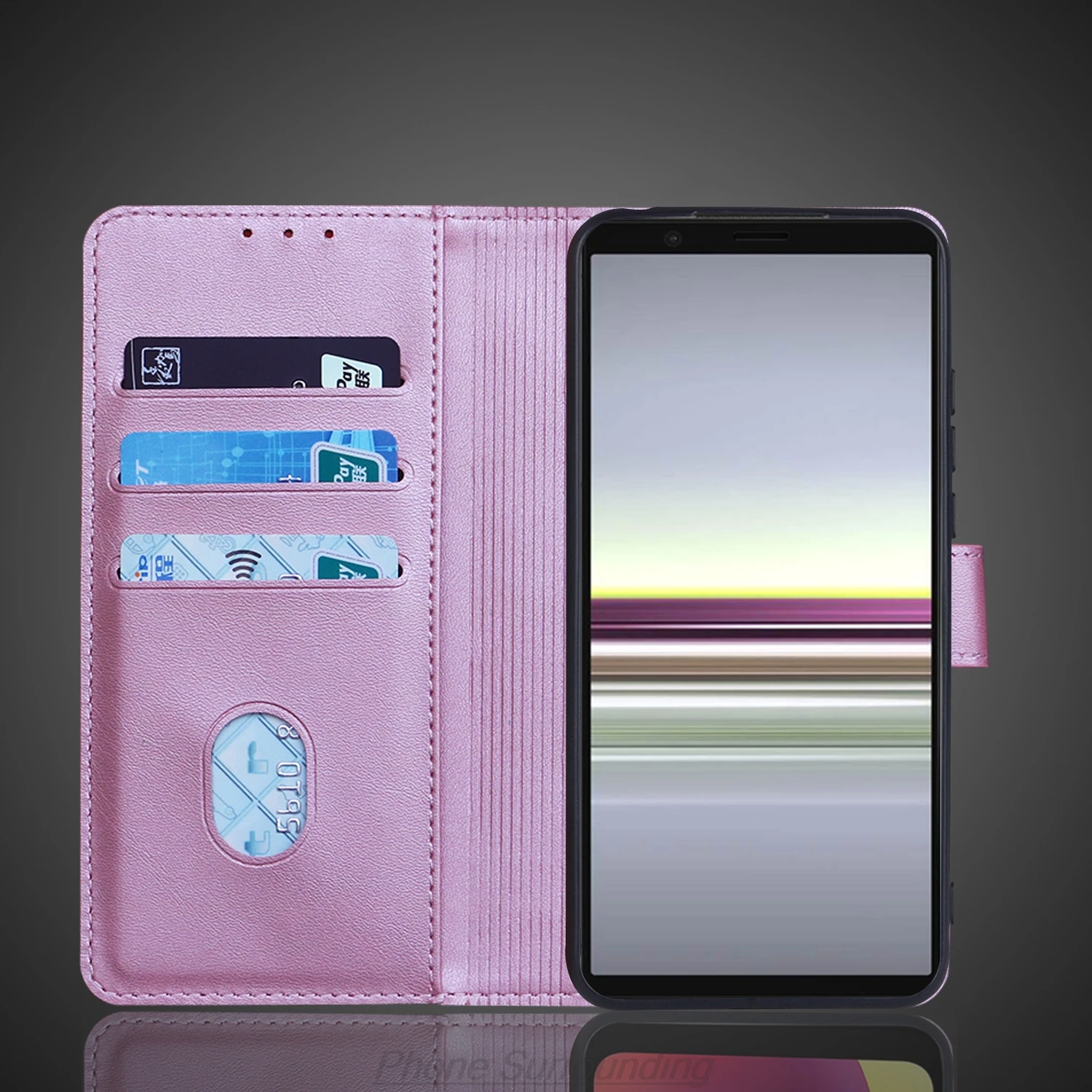 Premium Wallet Flip Cover PU Leather Case with Card Holder