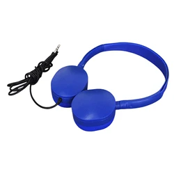 Premium Wired Studio Headphones with 50mm Drivers (Retro blue)