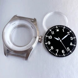 Cassa di Orologio Subacqueo Potenziata con Vetro Zaffiro Trasparente - 43mm