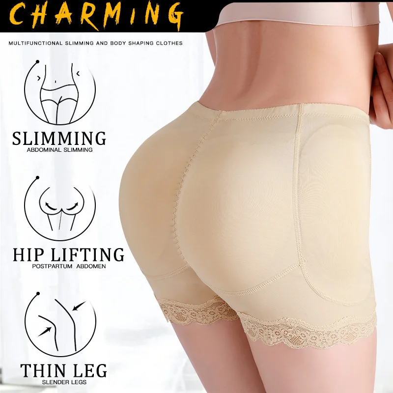 Donne Imbottite Push Up Panties Butt Lifter Shaper Fake Ass Glutei Hip Pads Controllo Invisibile Mutandine Slip Biancheria Intima Lingerie - Foto 8