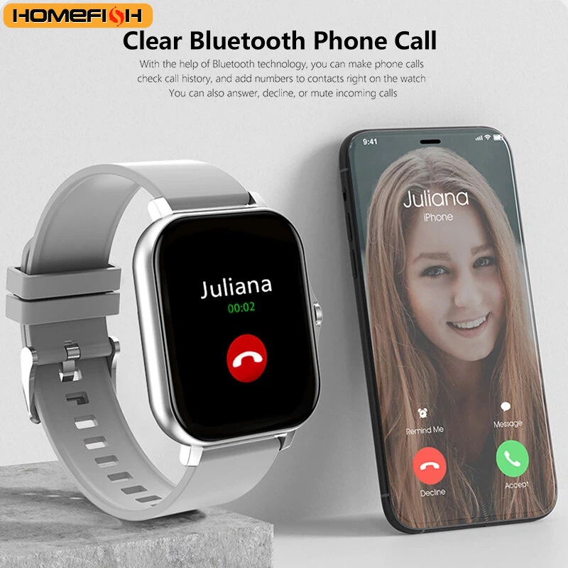 HOMEFISH Smart Watch Blood Oxygen/Pressure Monitoring