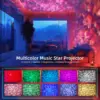 Star Projector, Galaxy Projector for Bedroom, Music Speaker Sound Activated Remote Control/Timer, Starry Night Light Projector 3