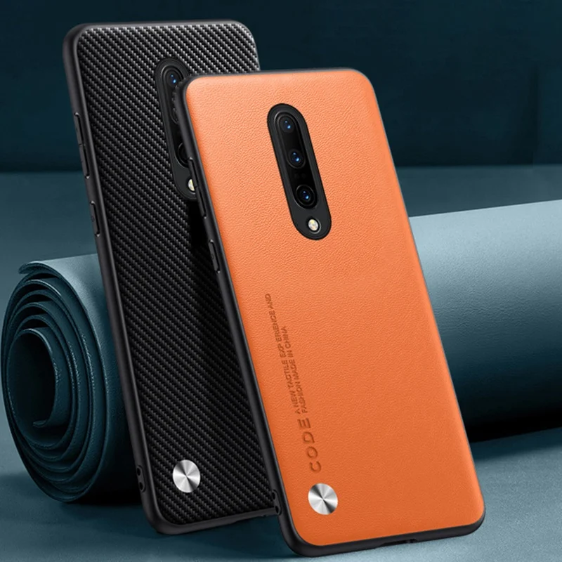 Luxury PU Leather Phone Case with Silicone Protection and Sleek Back Cover Design