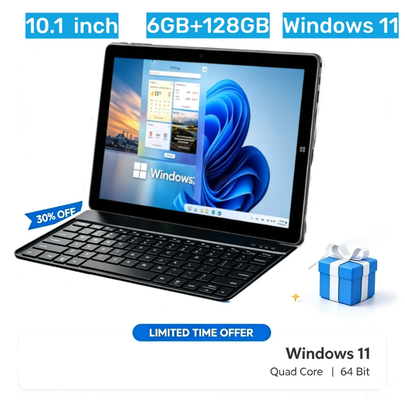 10.1 INCH CWI529 Windows 10 Tablet PC 4GB RAM 64GB ROM Z8300 CPU 1920 X 1200 IPS Screen WIFI 64-Bit Dual Cameras