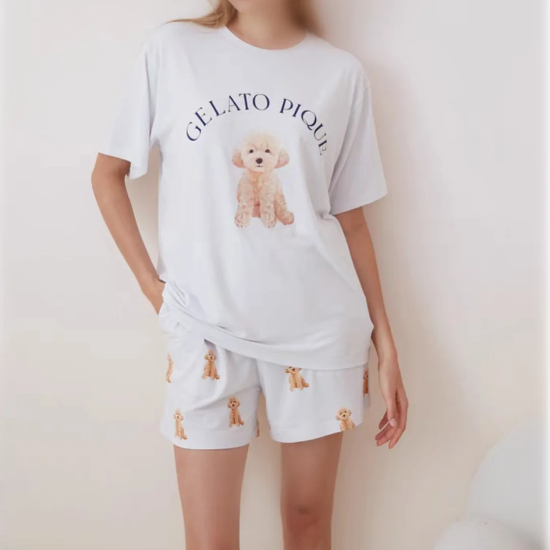 

Short Set Ladies Room Wear Summer Pajamas Women Sleepwear Loungwear Homewear Kawaii Clothes Pajama (with tags)