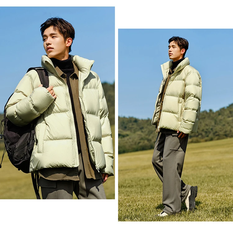 Semir Down Jacket Men Women 2024 Winter New Light Short Coat Three-Proof Thermal Puffer Coat Couple Top Trendy Down Jacket