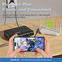 เครื่องสำรองไฟฟ้าแบบ DC UPS 36W ขายดี สำหรับเราเตอร์ กล้องวงจรปิด โมเด็ม แรงดันไฟฟ้าขาออก 5V/9V/12V ไม่มีแบตเตอรี่ ปลั๊กแบบ EU/US ระบบสลับไฟต่อเนื่อง 5