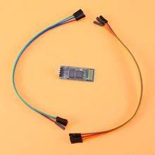 

HC-06 Wireless Serial 4 Pin RF Transceiver Module Compatible for (Random Cable Color)