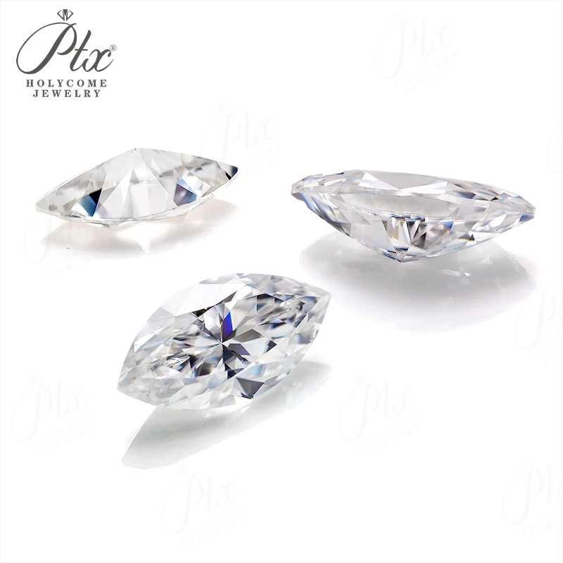 0,05-10CT Moissanit-Stein Marquise D Farbe VVS1 mit GRA-Zertifikat DIY Ring Halskette Ohrringe Hauptmaterialien Perlen Charms Top – Detail 14