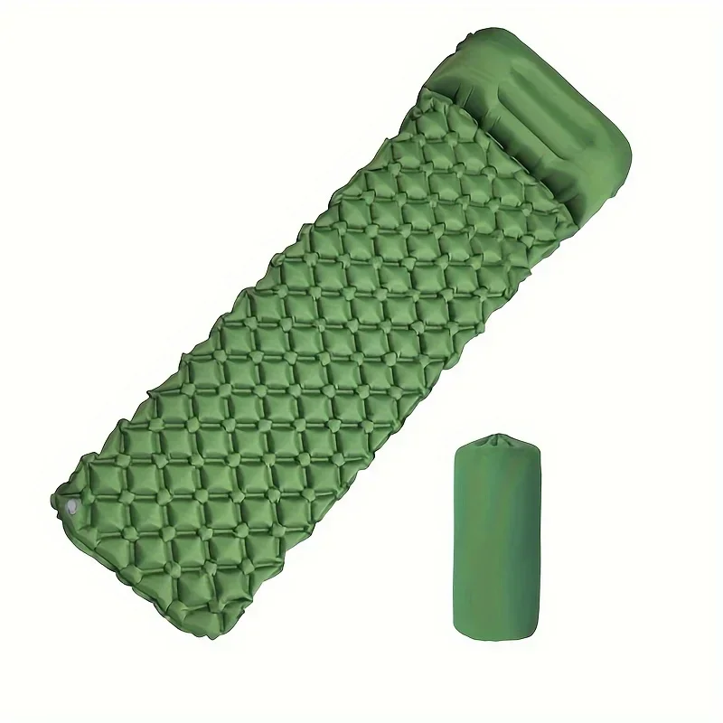 Outdoor Sleeping Pad Camping Inflatable Mattress Ultralight Air Cushion Travel Mat With Headrest For Travel Hiking inflatable mattress camping mat