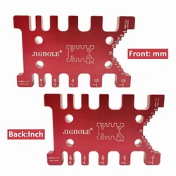 Premium Aluminum Router Table Insert Plate with Miter Gauge for Woodworking and Precision Trimming (Set J)