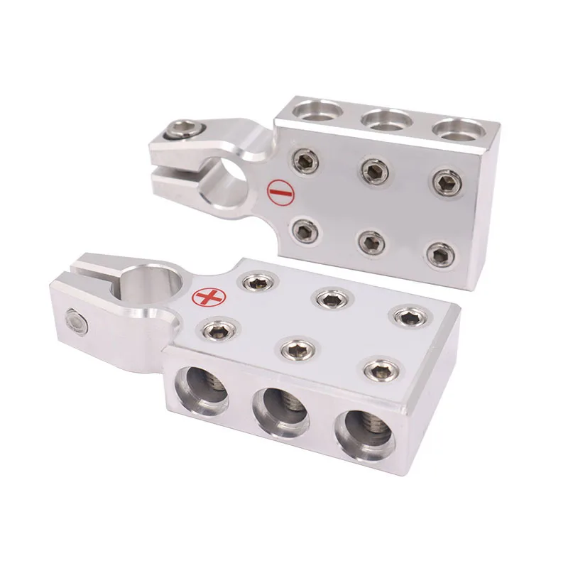 1Pair Battery Terminal Post Clamp Battery Positive Negative Car Terminal Connector Audio Modification for Caravan RV Bus battery terminal connectors