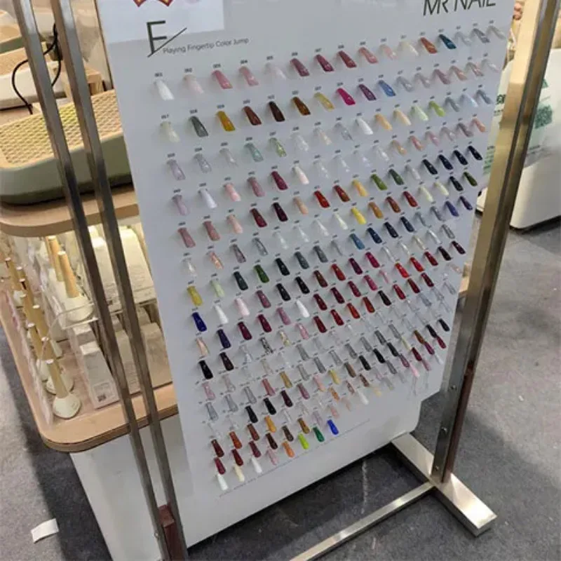 Gel vernis à ongles avec nuanciers, tableau de comparaison détachable pour l'art des ongles en acrylique, pour les nouveaux styles, présentoir à ongles 1 Gel vernis à ongles avec nuanciers, tableau de comparaison détachable pour l'art des ongles en acrylique, pour les nouveaux styles, présentoir à ongles 1