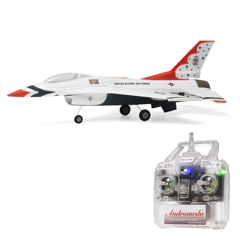 Minimumrc F-16 Mikro Jet Simülasyonu 30mm Kanal 2s Gyro Kendinden Dengeleyici Rc Uçak Oyuncak Uzaktan Kumandalı Sabit Kanatlı Uçak Modeli