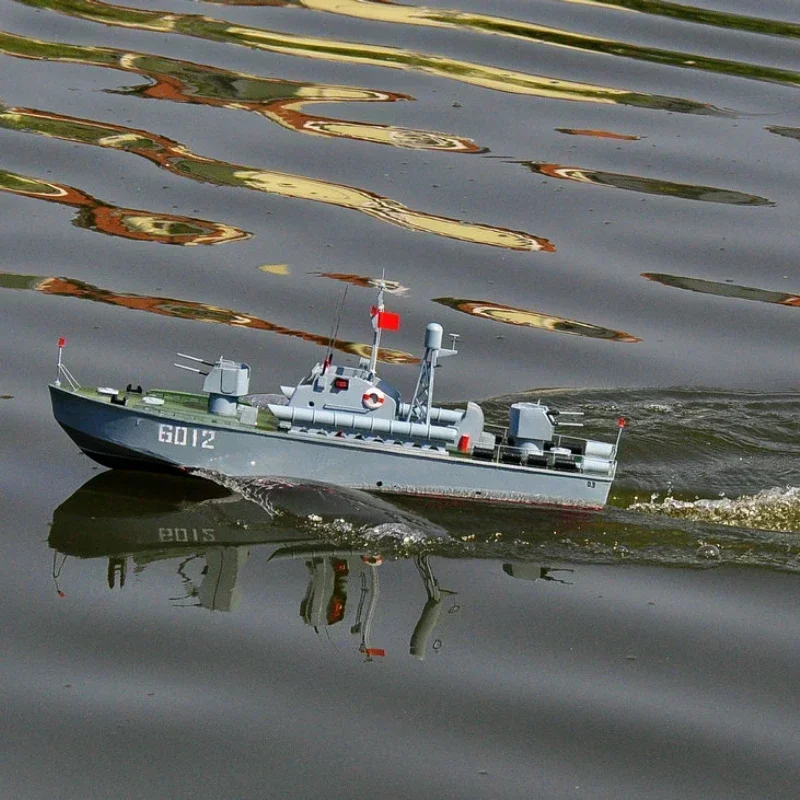 Remote Control Navy Torpedo Boat Model Simulation Battleship Toy Gift Electric RC Ship Model Attack Ship Finished Ship Model 5