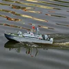 Remote Control Navy Torpedo Boat Model Simulation Battleship Toy Gift Electric RC Ship Model Attack Ship Finished Ship Model 5