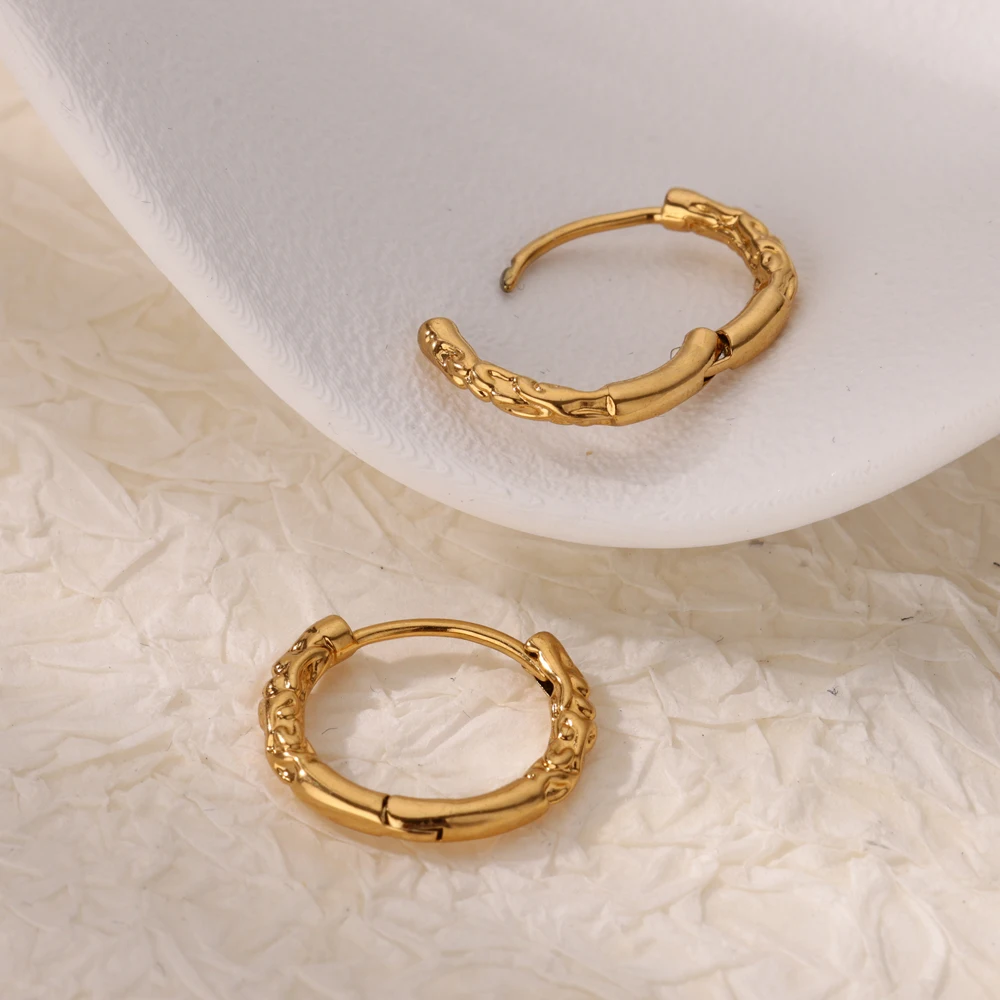 Stainless Steel Hoop Earrings for Women Hypoallergenic Minimalist Design